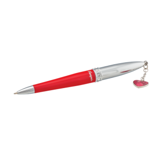 набор подарочный "crystal heart": ручка шариковая + визитница, красный LS.122008-05