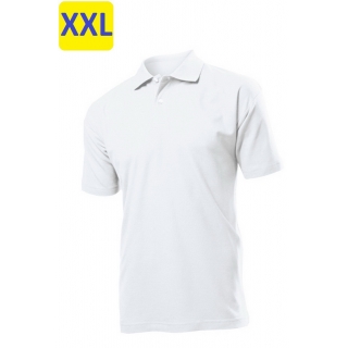 Polo мужское ST3000 с коротким рукавом 170 g/m?, белый