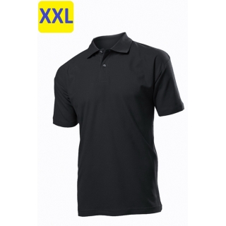 Polo мужское ST3000 с коротким рукавом 170 g/m?, черный