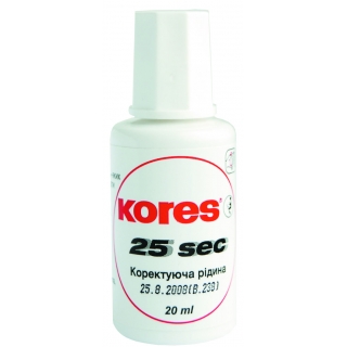 Корректор-жидкость Kores 25 sec, химическая основа