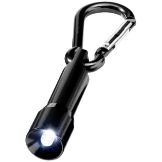 Металлический фонарик с карабином Lyra