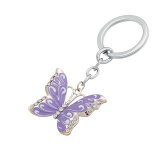 набор подарочный "butterfly": ручка шариковая + брелок, фиолетовый LS.122007-07