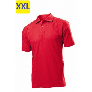 Polo мужское ST3000 с коротким рукавом 170 g/m?, красный