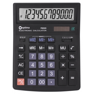 Калькулятор настольный бухгалтерский Optima O75525