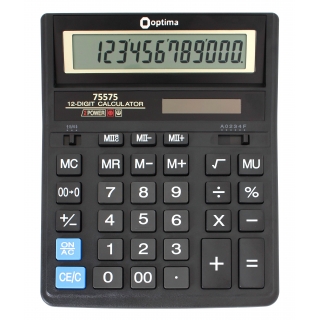 Калькулятор настольный бухгалтерский Optima O75575