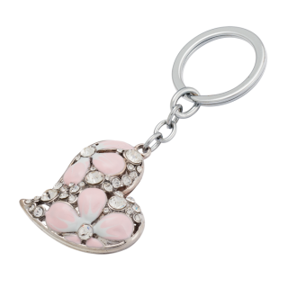 набор подарочный "heart": ручка шариковая + брелок, розовый LS.122003-10