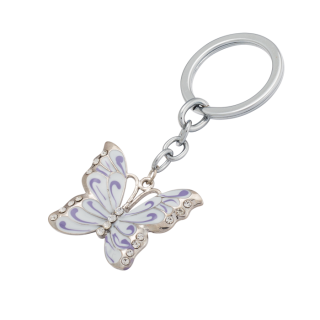набор подарочный "butterfly": ручка шариковая + брелок, белый LS.122007-12