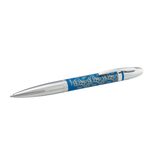 набор подарочный "papillon": ручка шариковая + крючок д/ сумки, синий LS.122010-02