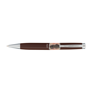 ручка шариковая langres "coffee" в белой  фоторамке, коричневый LS.402003-25