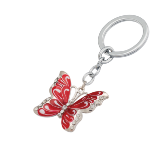 набор подарочный "butterfly": ручка шариковая + брелок, красный LS.122007-05