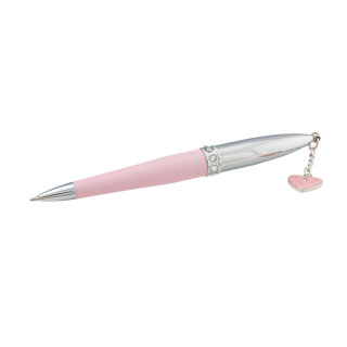 набор подарочный "crystal heart": ручка шариковая + визитница, розовый LS.122008-10