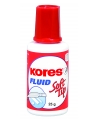 Корректор-жидкость Kores Fluid Soft Tip, химическая основа