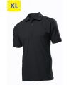 Polo мужское ST3000 с коротким рукавом 170 g/m?, черный