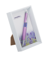 ручка шариковая langres "lavender" в белой фоторамке, сиреневый LS.402003-28