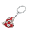 набор подарочный "heart": ручка шариковая + брелок, красный LS.122003-05