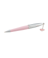 набор подарочный "crystal heart": ручка шариковая + визитница, розовый LS.122008-10